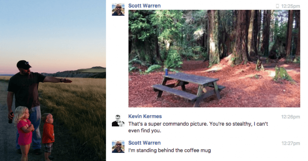 Scott Pointing and table