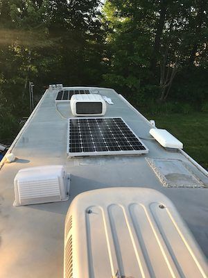 solar instal on our RV roof 